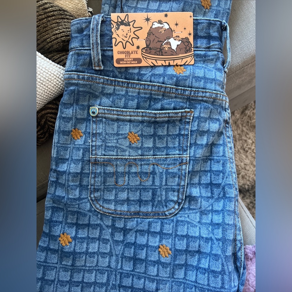 SOLD BBC Ice Cream Waffle Jeans